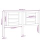 vidaXL Kopfteil Weiß 156x4x100 cm Massivholz Kiefer vidaXL Kopfteil Weiß 156x4x100 cm Massivholz Kiefer