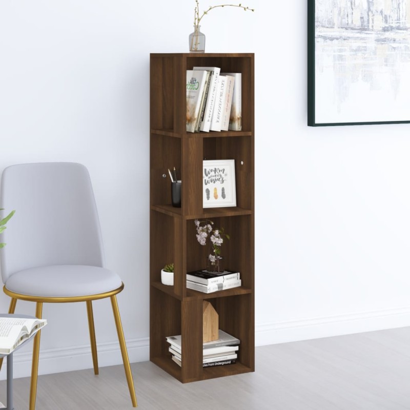 vidaXL Eckregal Braun Eichen-Optik 33x33x132 cm Holzwerkstoff vidaXL Eckregal Braun Eichen-Optik 33x33x132 cm Holzwerkstoff