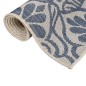 vidaXL Outdoor-Teppich Flachgewebe 80x150 cm Blaues Muster vidaXL Outdoor-Teppich Flachgewebe 80x150 cm Blaues Muster