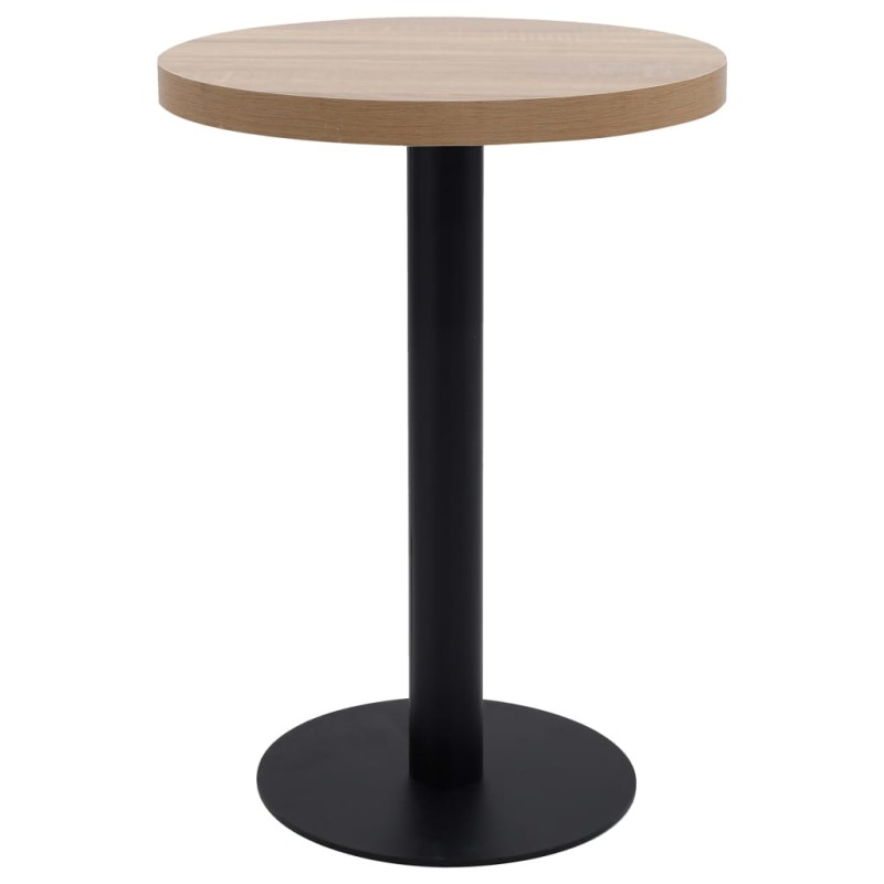 vidaXL Bistrotisch Hellbraun 60 cm MDF vidaXL Bistrotisch Hellbraun 60 cm MDF