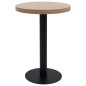 vidaXL Bistrotisch Hellbraun 60 cm MDF vidaXL Bistrotisch Hellbraun 60 cm MDF