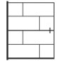 vidaXL Duschkabine ESG 116x140 cm Schwarz vidaXL Duschkabine ESG 116x140 cm Schwarz