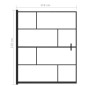 vidaXL Duschkabine ESG 116x140 cm Schwarz vidaXL Duschkabine ESG 116x140 cm Schwarz