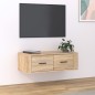 vidaXL TV-Wandschrank Sonoma-Eiche 80x36x25 cm Holzwerkstoff vidaXL TV-Wandschrank Sonoma-Eiche 80x36x25 cm Holzwerkstoff