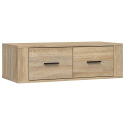 vidaXL TV-Wandschrank Sonoma-Eiche 80x36x25 cm Holzwerkstoff