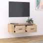 vidaXL TV-Wandschrank Sonoma-Eiche 80x36x25 cm Holzwerkstoff vidaXL TV-Wandschrank Sonoma-Eiche 80x36x25 cm Holzwerkstoff