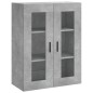 Wandschränke 2 Stk. Betongrau Holzwerkstoff Wandschränke 2 Stk. Betongrau Holzwerkstoff