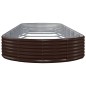 vidaXL Hochbeet Pulverbeschichteter Stahl 523x140x36 cm Braun vidaXL Hochbeet Pulverbeschichteter Stahl 523x140x36 cm Braun