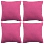 vidaXL Kissenbezüge 4 Stk. Leinenoptik Rosa 80x80 cm vidaXL Kissenbezüge 4 Stk. Leinenoptik Rosa 80x80 cm