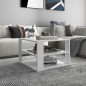 vidaXL Couchtisch Weiß 60x60x40 cm Holzwerkstoff vidaXL Couchtisch Weiß 60x60x40 cm Holzwerkstoff