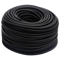 vidaXL Hybrid-Luftschlauch Schwarz 0,6" 100 m Gummi und PVC