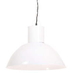vidaXL Hängelampe 25 W Weiß Rund 48 cm E27