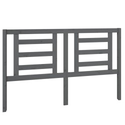 vidaXL Kopfteil Grau 156x4x100 cm Massivholz Kiefer