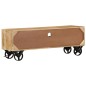vidaXL TV-Schrank mit Rädern 110x30x37 cm Massivholz Mango vidaXL TV-Schrank mit Rädern 110x30x37 cm Massivholz Mango