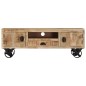 vidaXL TV-Schrank mit Rädern 110x30x37 cm Massivholz Mango vidaXL TV-Schrank mit Rädern 110x30x37 cm Massivholz Mango
