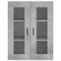 Wandschränke 2 Stk. Betongrau Holzwerkstoff Wandschränke 2 Stk. Betongrau Holzwerkstoff