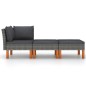 vidaXL 3-tlg. Garten-Lounge-Set Poly Rattan und Eukalyptus Massivholz vidaXL 3-tlg. Garten-Lounge-Set Poly Rattan und Eukalyptus Massivholz