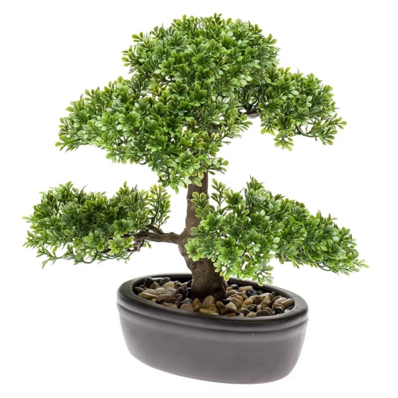 Emerald Kunstpflanze Bonsai Mini-Ficus Grün 32 cm 420002 Emerald Kunstpflanze Bonsai Mini-Ficus Grün 32 cm 420002