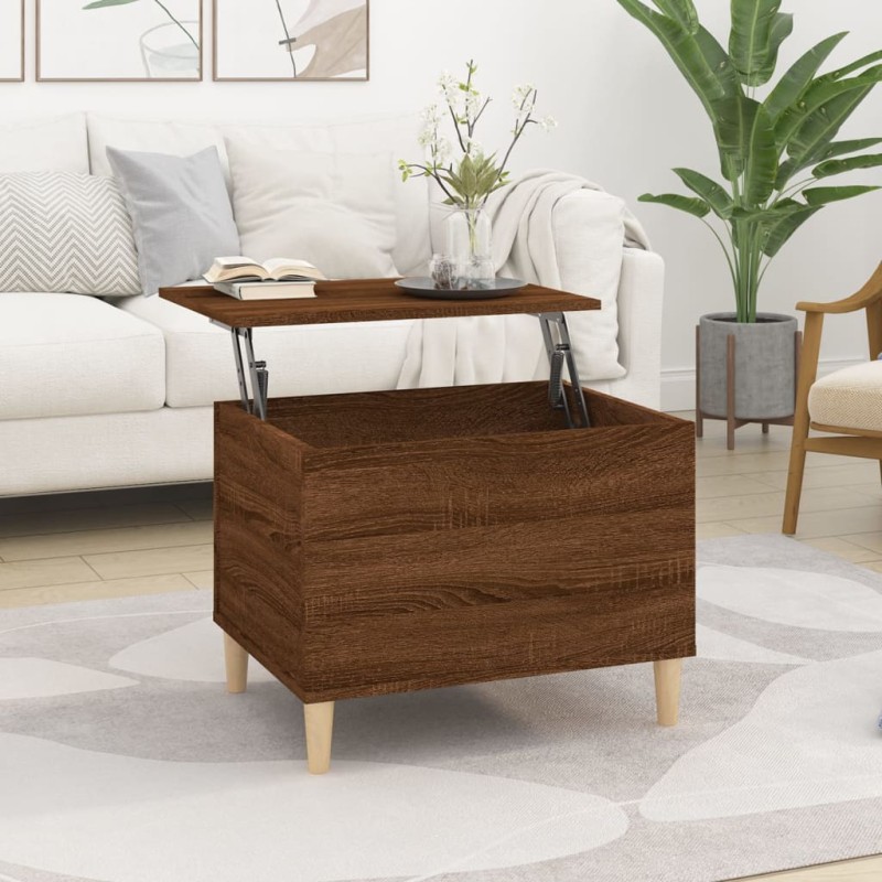 vidaXL Couchtisch Braun Eichen-Optik 60x44,5x45 cm Holzwerkstoff vidaXL Couchtisch Braun Eichen-Optik 60x44,5x45 cm Holzwerkstoff