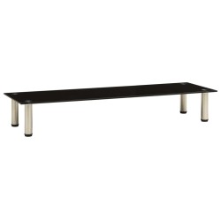 vidaXL TV-Tisch Schwarz 120x35x17 cm Hartglas