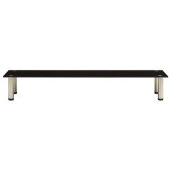 vidaXL TV-Tisch Schwarz 120x35x17 cm Hartglas