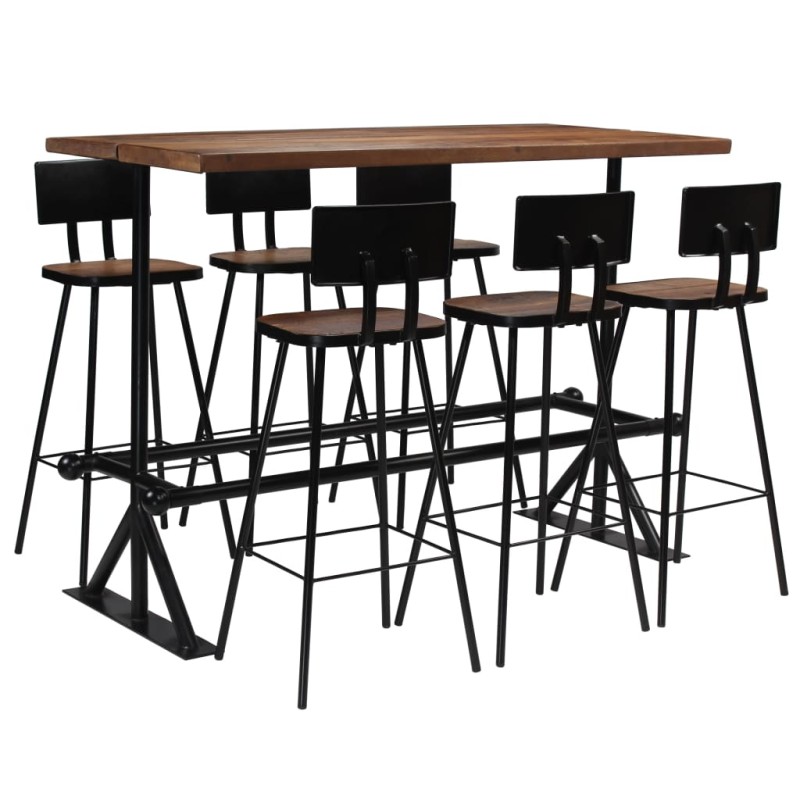 vidaXL Bar-Set 7-tlg. Altholz Massiv vidaXL Bar-Set 7-tlg. Altholz Massiv