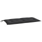 Gartenbank-Auflage Schwarz 110x50x7 cm Oxford-Gewebe Gartenbank-Auflage Schwarz 110x50x7 cm Oxford-Gewebe
