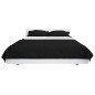 vidaXL Zweiseitige Tagesdecke Gesteppt 230 x 260 cm Schwarz und Weiß vidaXL Zweiseitige Tagesdecke Gesteppt 230 x 260 cm Schwarz und Weiß