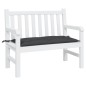 Gartenbank-Auflage Schwarz 110x50x7 cm Oxford-Gewebe Gartenbank-Auflage Schwarz 110x50x7 cm Oxford-Gewebe