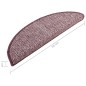 vidaXL Treppenmatten 15 Stk. Lila 56x17x3 cm vidaXL Treppenmatten 15 Stk. Lila 56x17x3 cm