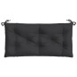 Gartenbank-Auflage Schwarz 110x50x7 cm Oxford-Gewebe Gartenbank-Auflage Schwarz 110x50x7 cm Oxford-Gewebe