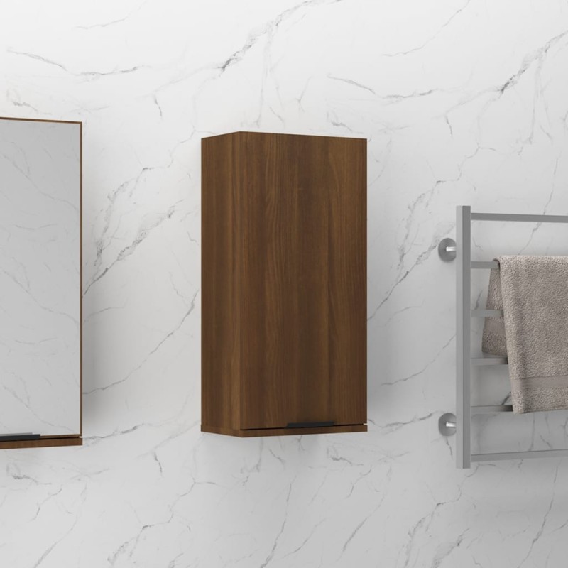 vidaXL Wand-Badschrank Braun Eichen-Optik 32x20x67 cm vidaXL Wand-Badschrank Braun Eichen-Optik 32x20x67 cm