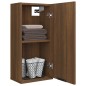 vidaXL Wand-Badschrank Braun Eichen-Optik 32x20x67 cm vidaXL Wand-Badschrank Braun Eichen-Optik 32x20x67 cm