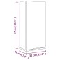 vidaXL Wand-Badschrank Braun Eichen-Optik 32x20x67 cm vidaXL Wand-Badschrank Braun Eichen-Optik 32x20x67 cm
