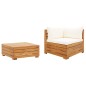 2-tlg. Garten-Lounge-Set mit Kissen Massivholz Akazie 2-tlg. Garten-Lounge-Set mit Kissen Massivholz Akazie