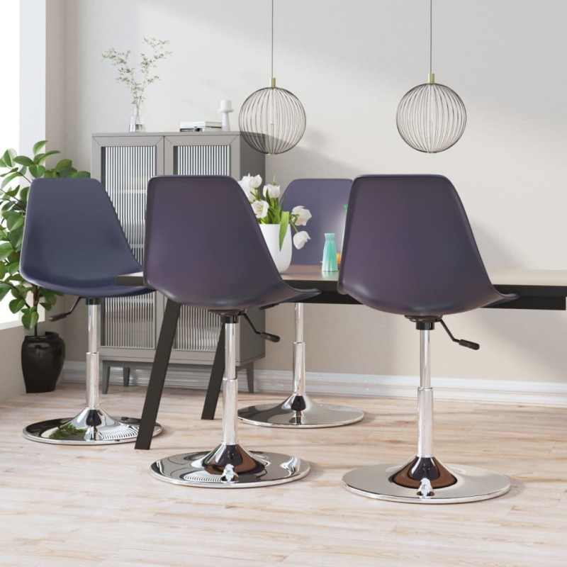 vidaXL Esszimmerstühle 4 Stk. Drehbar Lila PP vidaXL Esszimmerstühle 4 Stk. Drehbar Lila PP