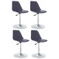 vidaXL Esszimmerstühle 4 Stk. Drehbar Lila PP vidaXL Esszimmerstühle 4 Stk. Drehbar Lila PP