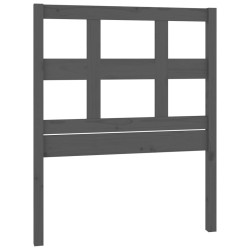 vidaXL Kopfteil Grau 105,5x4x100 cm Massivholz Kiefer
