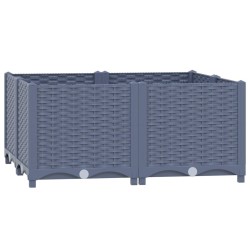 vidaXL Hochbeet 80x80x38 cm Polypropylen