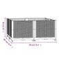 vidaXL Hochbeet 80x80x38 cm Polypropylen vidaXL Hochbeet 80x80x38 cm Polypropylen