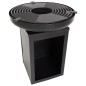 RedFire Feuerschale mit Grill und Holzfach Stahl Mattschwarz RedFire Feuerschale mit Grill und Holzfach Stahl Mattschwarz
