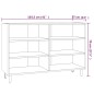 vidaXL Sideboard Braun Eichen-Optik 103,5x35x70 cm Holzwerkstoff vidaXL Sideboard Braun Eichen-Optik 103,5x35x70 cm Holzwerkstoff