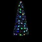 vidaXL Weihnachtsbaum mit LED-Schneeflocken Schwarz 240 cm Fiberoptik vidaXL Weihnachtsbaum mit LED-Schneeflocken Schwarz 240 cm Fiberoptik