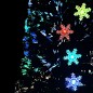 vidaXL Weihnachtsbaum mit LED-Schneeflocken Schwarz 240 cm Fiberoptik vidaXL Weihnachtsbaum mit LED-Schneeflocken Schwarz 240 cm Fiberoptik