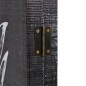 vidaXL Raumteiler klappbar 160 x 170 cm Federn Schwarz-Weiß vidaXL Raumteiler klappbar 160 x 170 cm Federn Schwarz-Weiß