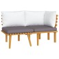 vidaXL 2-tlg. Garten-Lounge-Set mit Kissen Massivholz Akazie vidaXL 2-tlg. Garten-Lounge-Set mit Kissen Massivholz Akazie
