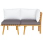 vidaXL 2-tlg. Garten-Lounge-Set mit Kissen Massivholz Akazie vidaXL 2-tlg. Garten-Lounge-Set mit Kissen Massivholz Akazie