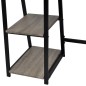 vidaXL Schreibtisch mit 2 Regalen Grau und Eiche vidaXL Schreibtisch mit 2 Regalen Grau und Eiche