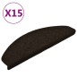 vidaXL Selbstklebende Treppenmatten 15 Stk. Dunkelbraun 65x21x4cm vidaXL Selbstklebende Treppenmatten 15 Stk. Dunkelbraun 65x21x4cm