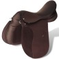Pferdereiten Sattelset 17,5" echtes Leder braun 18 cm 5-in-1 Pferdereiten Sattelset 17,5" echtes Leder braun 18 cm 5-in-1